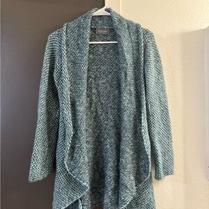 Wooden Ships Teal Cardigan Sweater